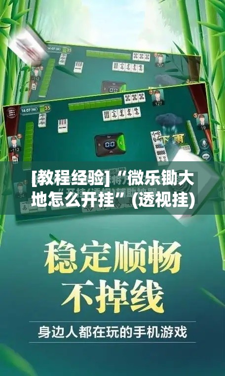 [教程经验]“微乐锄大地怎么开挂	”(透视挂)辅助透视教程