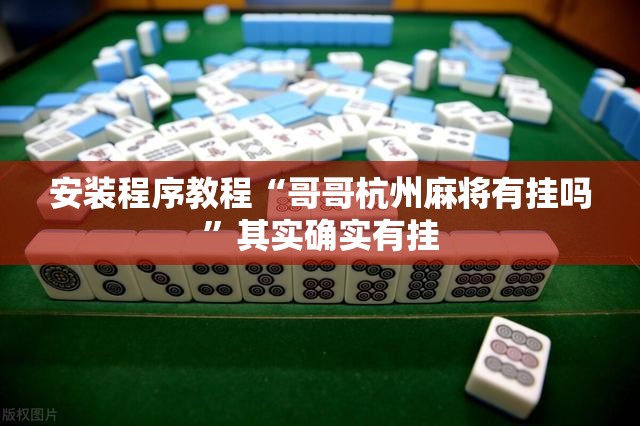 安装程序教程“哥哥杭州麻将有挂吗”其实确实有挂