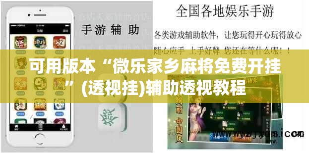 可用版本“微乐家乡麻将免费开挂”(透视挂)辅助透视教程