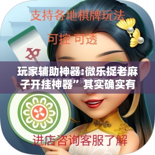 玩家辅助神器:微乐捉老麻子开挂神器”其实确实有挂