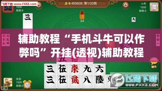 辅助教程“手机斗牛可以作弊吗”开挂(透视)辅助教程