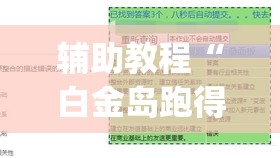 辅助教程“白金岛跑得快有没有挂	”(透视挂)辅助透视教程