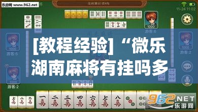 [教程经验]“微乐湖南麻将有挂吗多少钱	”分享装挂详细步骤