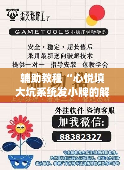 辅助教程“心悦填大坑系统发小牌的解决方法”开挂(透视)辅助神器
