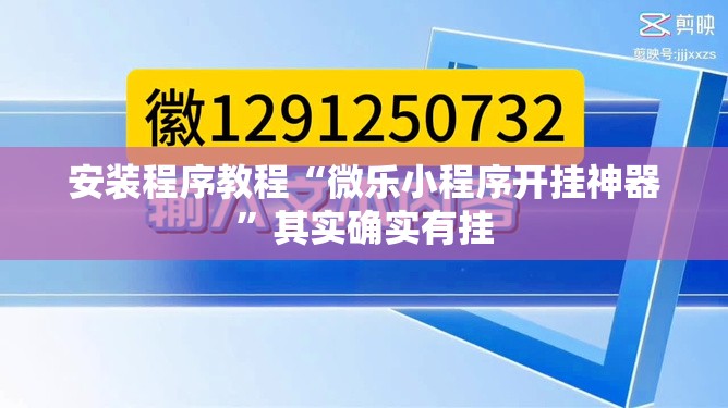 安装程序教程“微乐小程序开挂神器	”其实确实有挂
