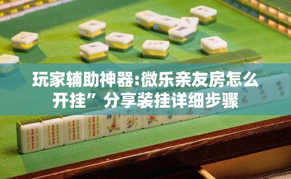 玩家辅助神器:微乐亲友房怎么开挂”分享装挂详细步骤