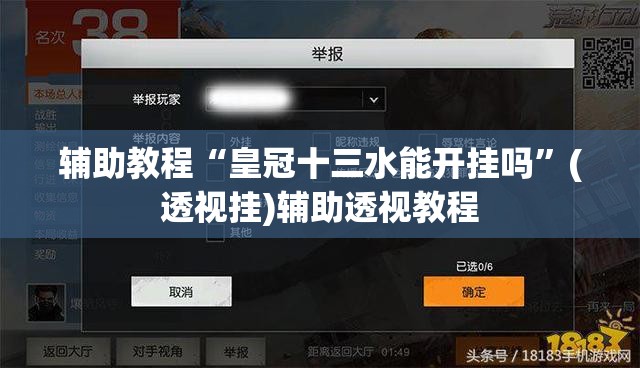 辅助教程“皇冠十三水能开挂吗	”(透视挂)辅助透视教程